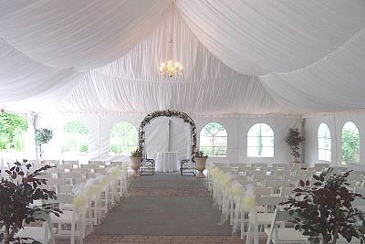 Wedding Ceremony Decorations Ideas on Wedding Ceremony Tent